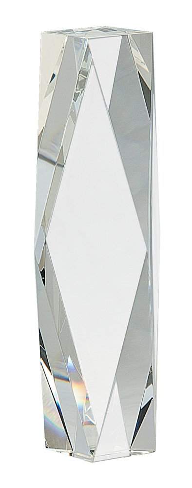 10" Clear Crystal Facet Tower