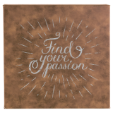 Find Your Passion - Wall Art Rustic Synthetic Leather