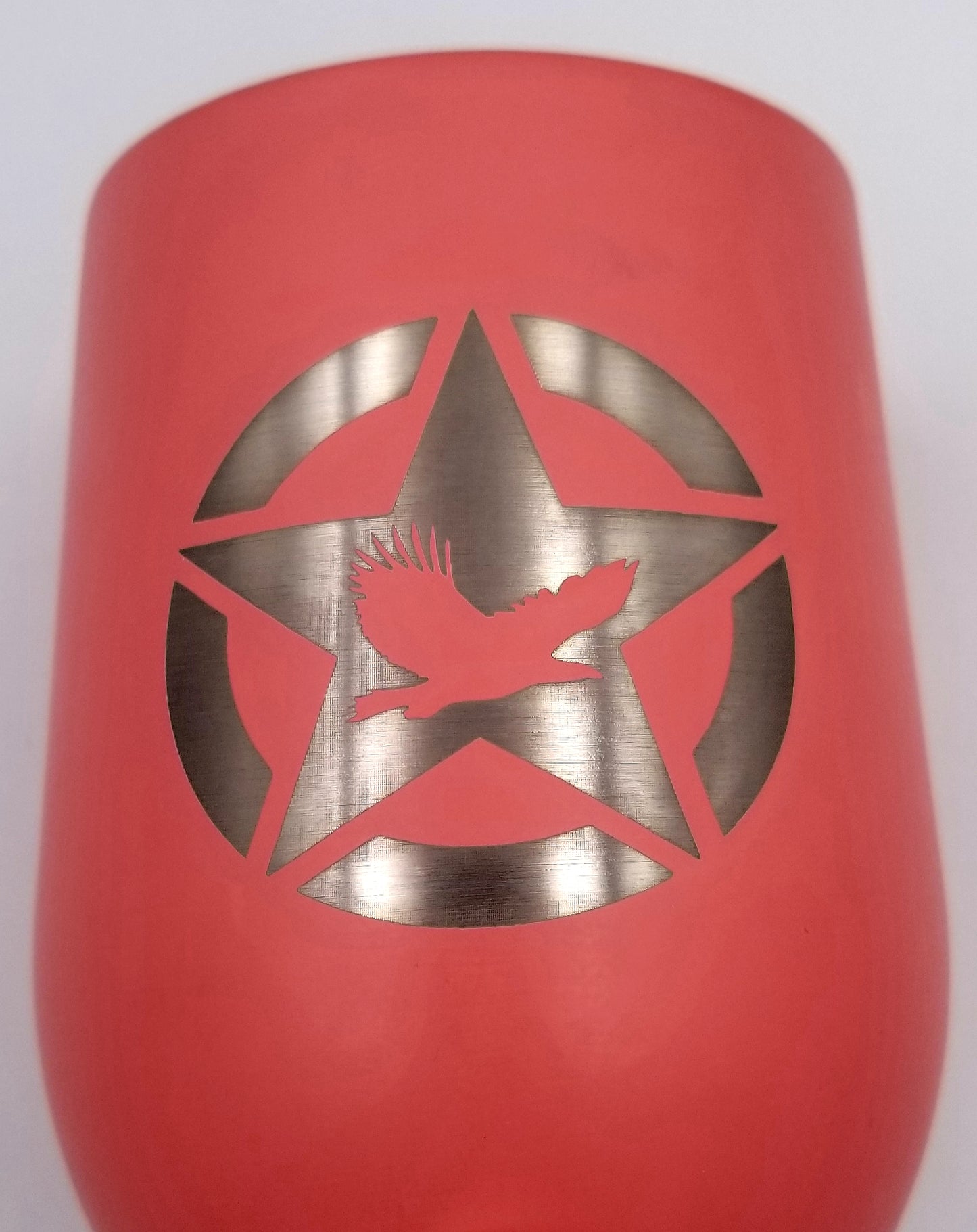 Team Lone Star Eagle Logo Engraved Example