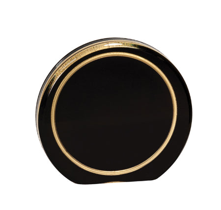 3 1/2" Black/Gold Ring Aurora Acrylic