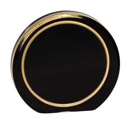 4 1/2" Black/Gold Ring Aurora Acrylic