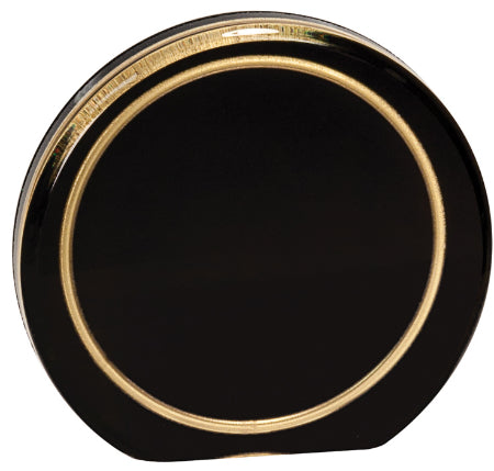 5 1/2" Black/Gold Ring Aurora Acrylic