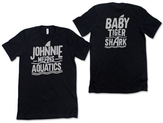 Johnnie Means Aquatics Baby Tiger Shark Shirt - Youth - Black
