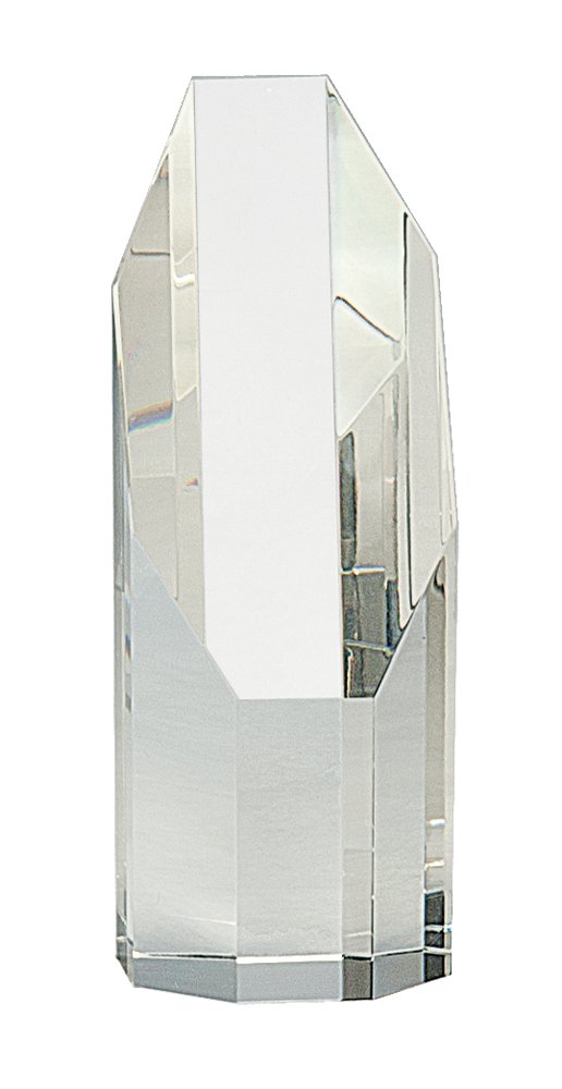 6" Clear Octagon Slant-Top Crystal Tower