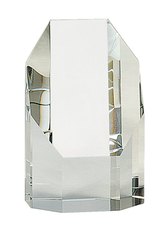 5" Clear Crystal Octagon Tower