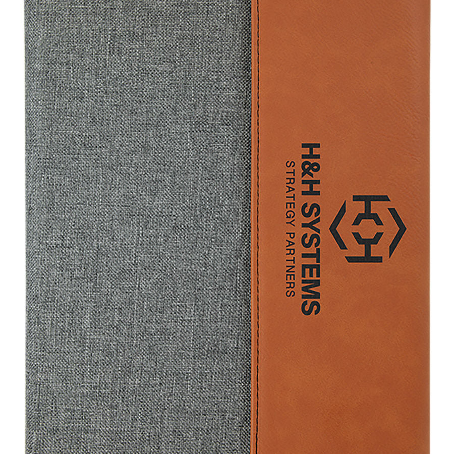 Two Tone Personalized Professional Business Padfolio