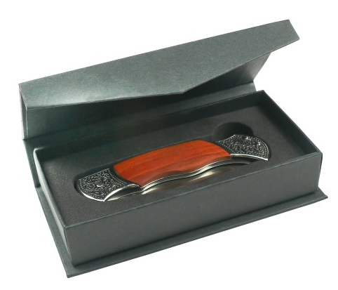 Rosewood Decogrip Hunting Knife with Gift Box