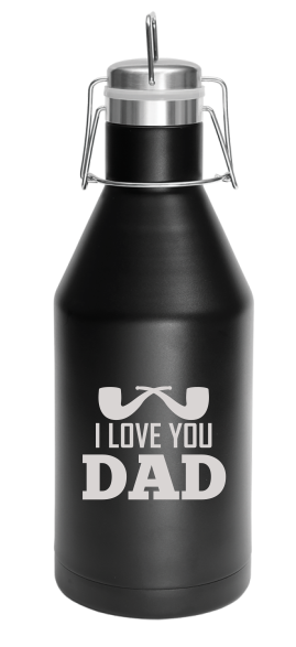 64 oz. Black Vacuum Insulated Growler with Swing-Top Lid