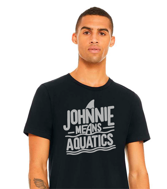 Johnnie Means Aquatics Team Shirt - Adult - Black