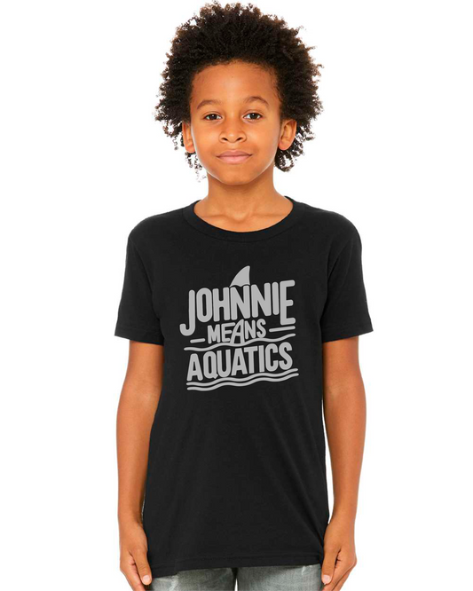Johnnie Means Aquatics Team Shirt - Youth - Black