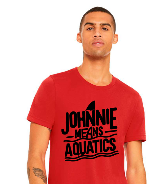 Johnnie Means Aquatics Team Shirt - Adult - Red