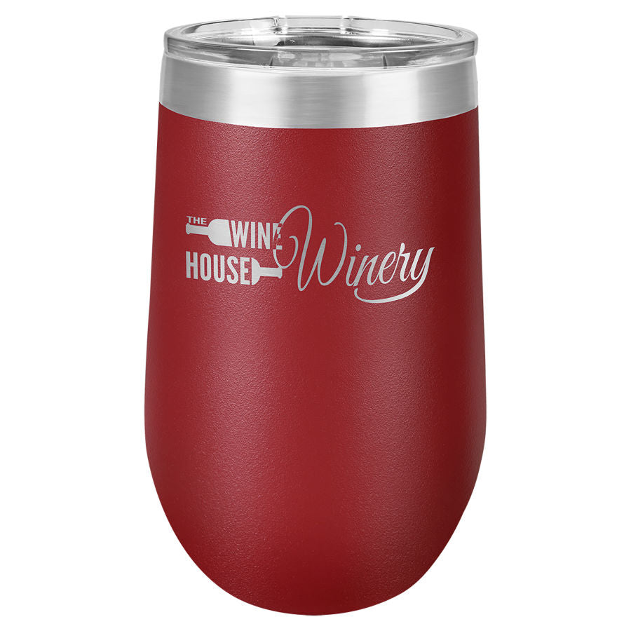 16 oz. Stainless Steel Vacuum Insulated Stemless Tumbler with Lid