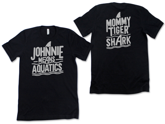 Johnnie Means Aquatics Mommy Tiger Shark - Adult - Black