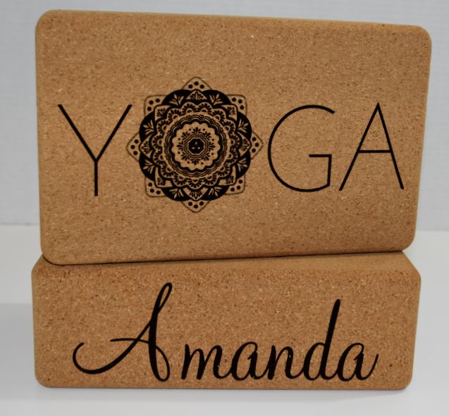 Personalized Cork Yoga Block