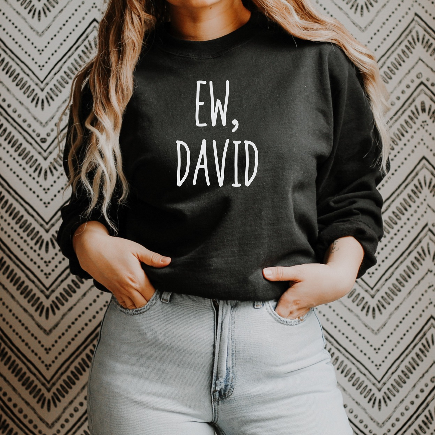 EW David Schitts Creak Sweatshirt | David Rose | Fold In the Cheese