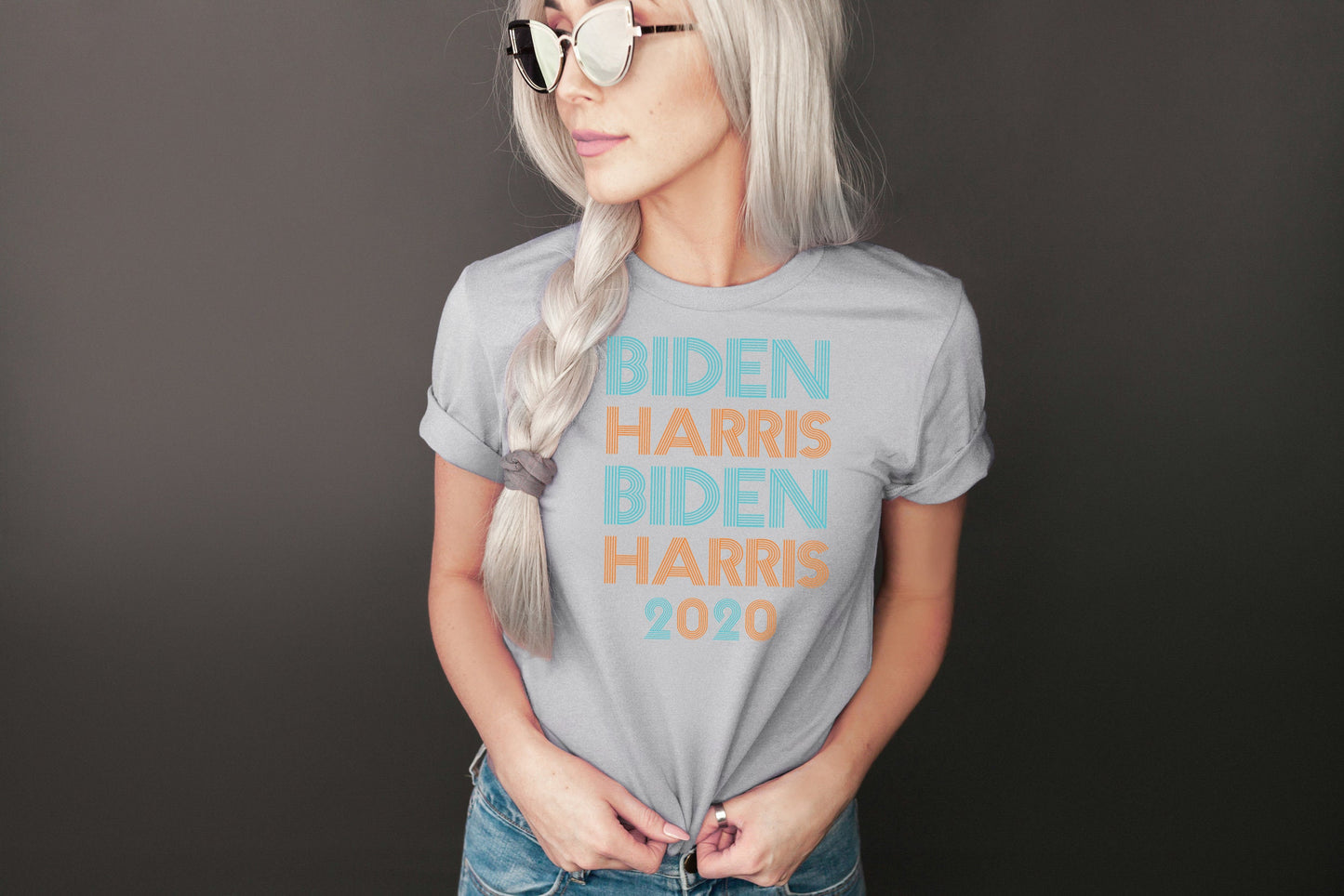Retro Joe Biden Kamala Harris 2020 Shirt - Vintage Look - Vintage Joe Biden Kamala Harris 2020 Shirt - Retro Democrat Shirt - Liberal