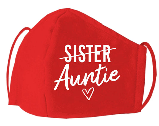 Sister To Aunt Mask, Pregnancy Announcement, Auntie Christmas Gift, Baby Announcement Aunt, Promoted to Aunt Mask, New Aunt Mask