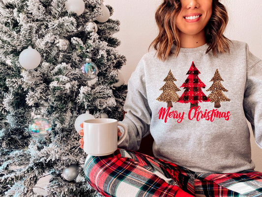 Buffalo Plaid shirt, Christmas Sweater, christmas sweatshirt, christmas pajamas women, fall apparel, christmas gift, cute christmas sweater